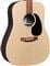 Martin DX2E Acoustic Electric Guitar Sitka and Rosewood with Gigbag Body Angled View